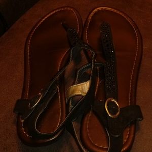 Womens black sandals